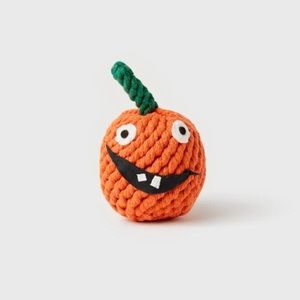 Jax & Bones Good Karma Rope Toys Gourdy Pumpkin Dog Toy Orange